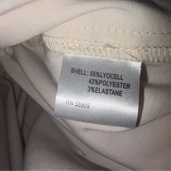 Antonio Melani Angel Sateen Short Sleeve Blouse. Medium. Color: Champagne. - Picture 5 of 6